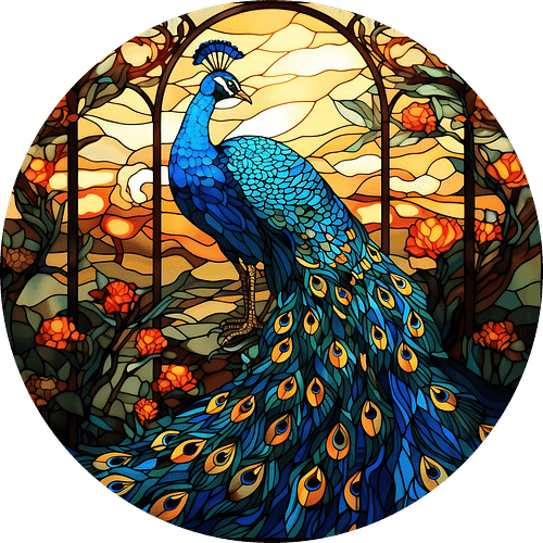 Peacock Suncatcher