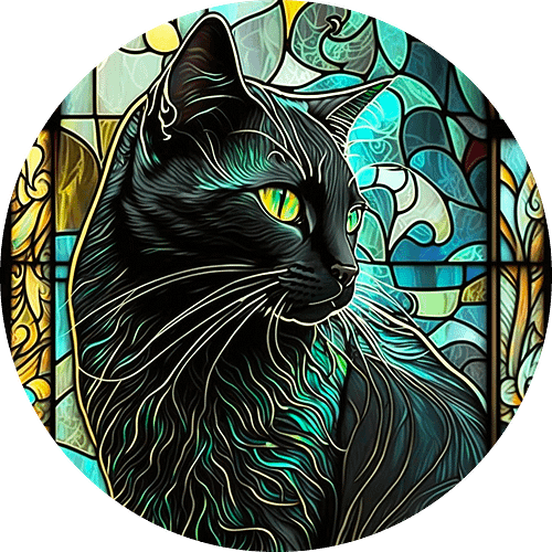 Black Cat Suncatcher